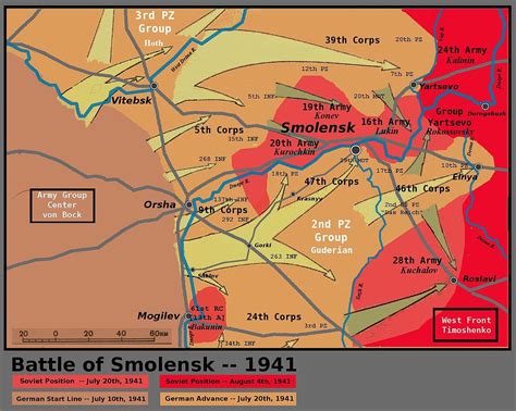 Battle Of Smolensk 1941 Invasion Of Russia Scm Globe