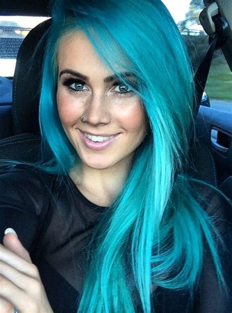 So Pretty Turquoise Hair Teal Hair Hair Styles