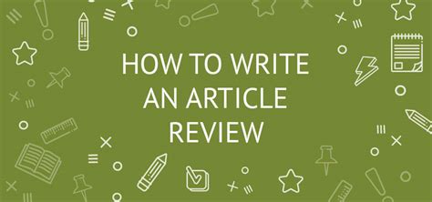 🔥 how to write a news article review how to write an article review tips outline format