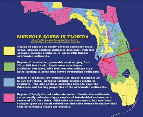 Sinkhole Zones In Florida Florida Pinterest