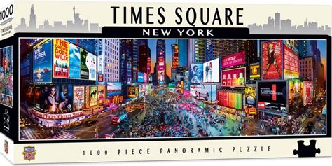 City Panoramic New York Times Square Puzzle 1000 Pieces Masterpieces