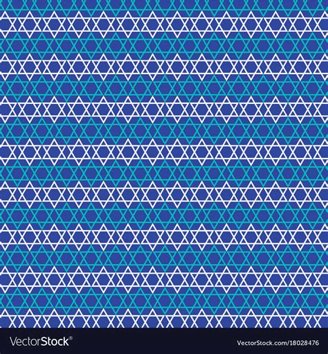 Jewish Star Stripe Pattern Royalty Free Vector Image