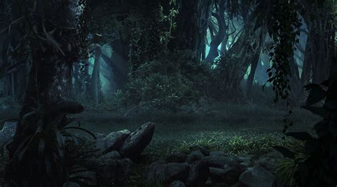 Artstation Explore Night Forest Dark Forest Aesthetic Fantasy Forest
