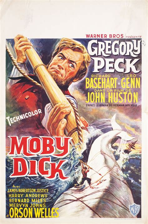 Moby Dick Original 1956 Belgian Movie Poster Posteritati Movie Poster