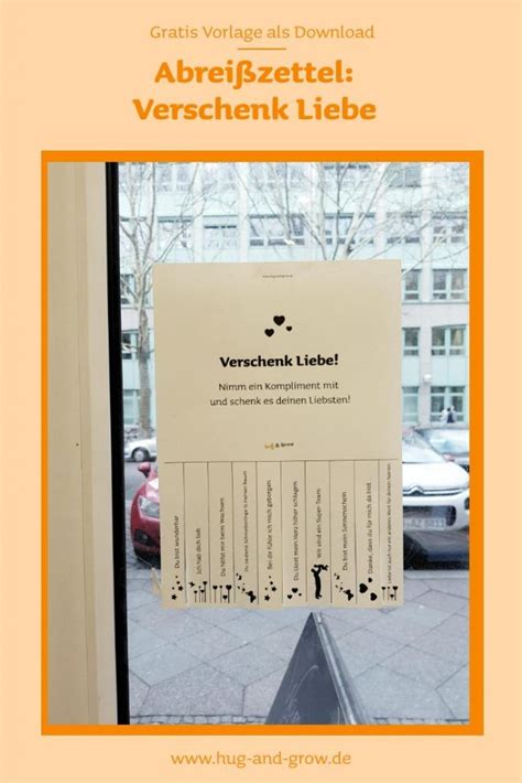 Handzettel mit abreißlaschen und grafiken. Abreißzettel: Verteile Komplimente [Gratis Vorlage als ...