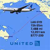 Sydney To Los Angeles Flight Images