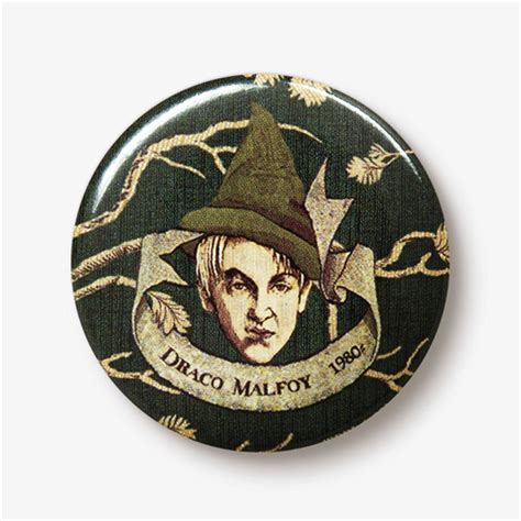 Draco Malfoy Badge Quizzic Alley Licensed Harry Potter Merch