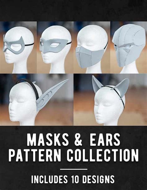 Download Our Eva Foam Masks And Ears Pattern Collection 10 Different