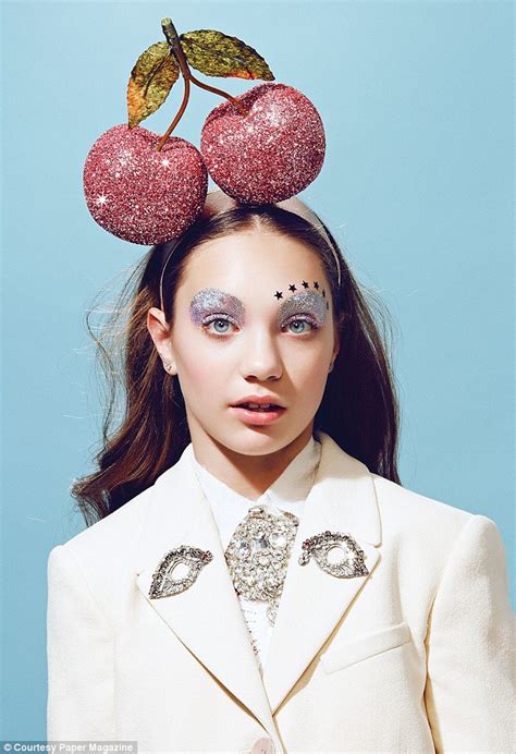 Maddie Ziegler Models A Series Of Dramatic Make Up Looks For Paper