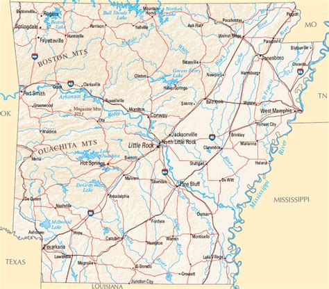 Arkansas Map Map Of Arkansas