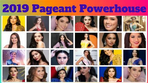 2019 pageant powerhouse philippines in various international pageants team philippine
