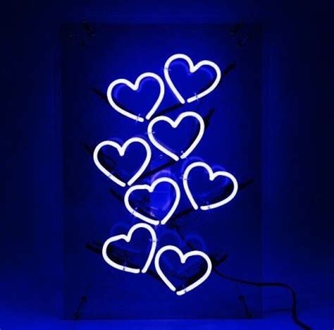 Neon • Glow • Light Blue Aesthetic Neon Signs Light Blue Aesthetic