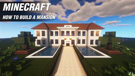 Minecraft How To Build A Mansion Easy Tutorial Youtube