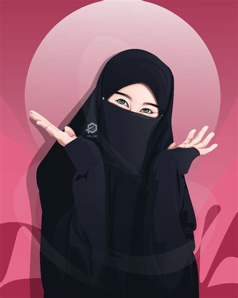 profile picture hijab girl cartoon koreanwibu