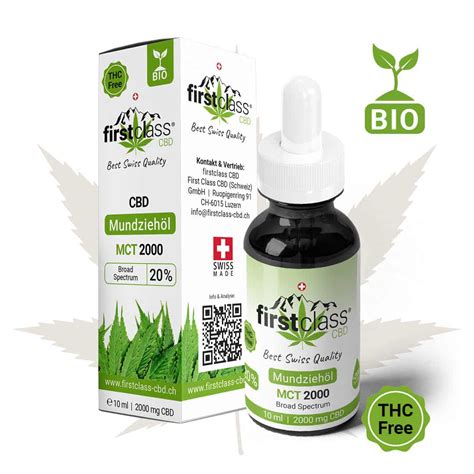 bio cbd Öl 20 mct 2000 höchste cbd qualität ohne thc