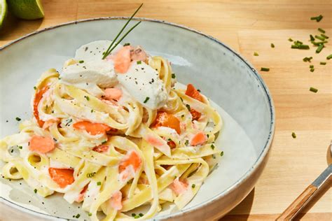 Recette Pâtes au saumon fumé
