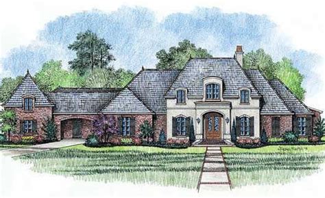 French Country Style House Plans 4000 Square Foot Home 1 Story 4