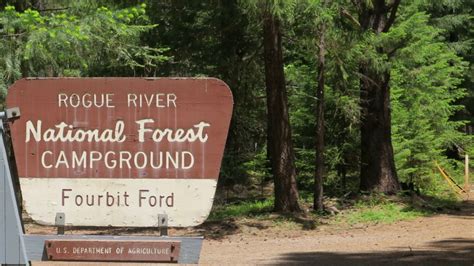 Fourbit Ford Campground Rogue River Siskiyou National Forest