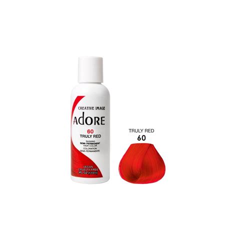 Adore semi permanent hair dye colour ammonia peroxide ebay. adore-semi-permanent-hair-color-60-truly-red-118ml - Jolie ...