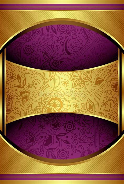 Abstract Gold And Purple Background Royalty Free Stock Image Image
