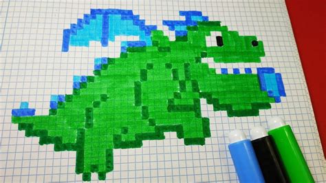 Como Dibujar Baby Dragon Clash Royale Pixel Art Con Imágenes