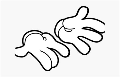 Mickey Mouse Hands Vector Vector Mickey Mouse Hands Hd Png Download
