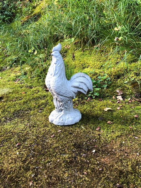 Rooster Statue, Concrete Rooster, Cement Rooster Statues, Garden Decor | Rooster statue, Cement ...