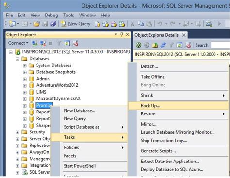 How To Create A Simple Database Backup Using SQL Server Management