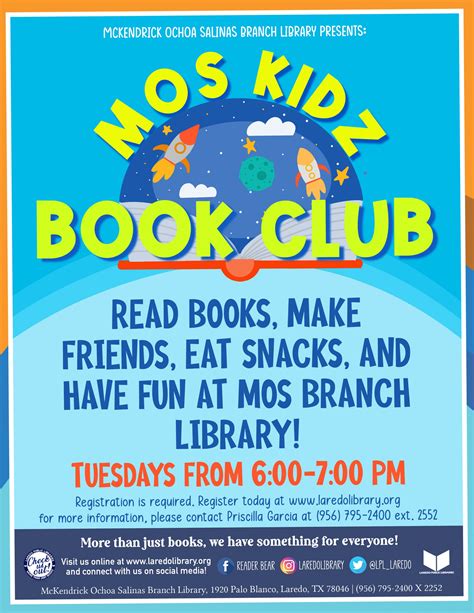 Mos Kidz Book Club Laredo Public Library