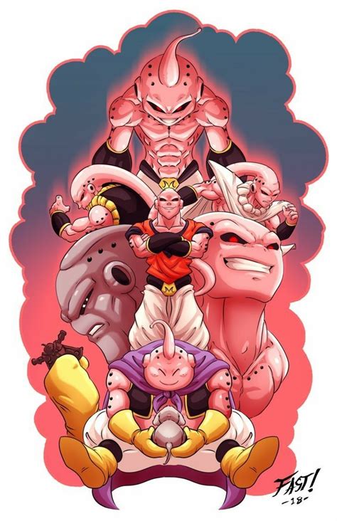 Majin Boo All Forms Dragon Ball Gt Dragon Ball Tattoo Dragon Ball Super Goku Dragon Ball