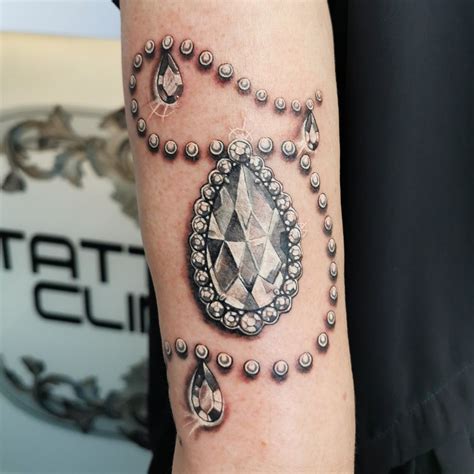 Jewellery Style Tattoo Pearl Tattoo Necklace Tattoo Jewelry Tattoo