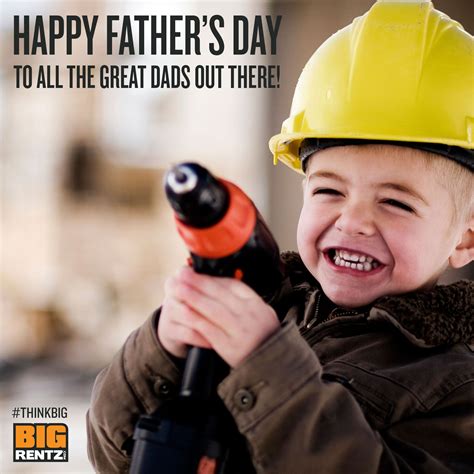 Holiday Artwork Think Big Construction Equipment Happy Fathers Day Dads Greats Holidays