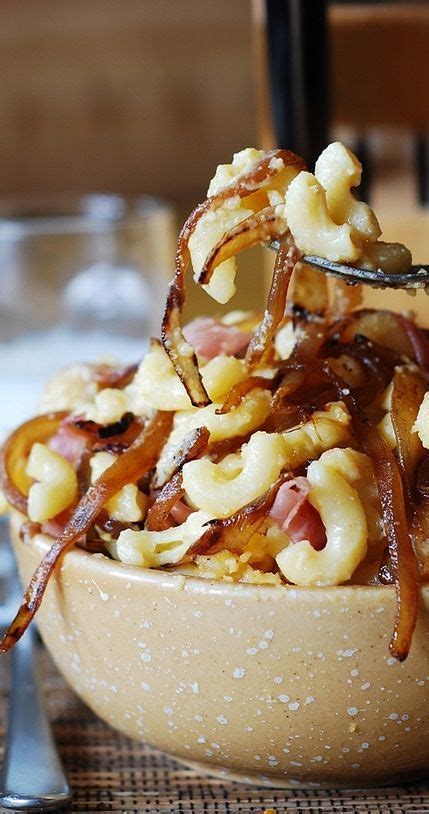 Mac And Cheese With Bacon And Caramelized Onions