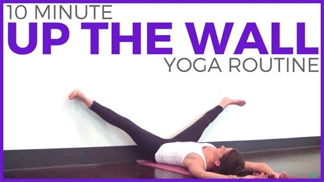 10 Minute Up The Wall Restorative Yoga Sarahbethyoga Youtube