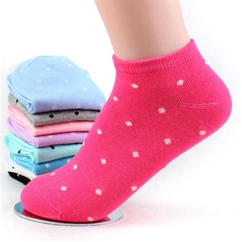 Hot Sale Dot Prints Fashion Women Socks Cute Lovely Candy Sweet Style Spring Summer Autumn Ankle