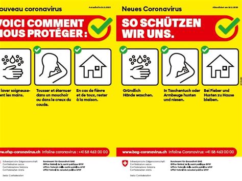 Si ce nombre est inférieur à 1, cela signifie qu'il y a moins de nouvelles infections. L'OFSP lance sa campagne contre le coronavirus - RJB votre ...