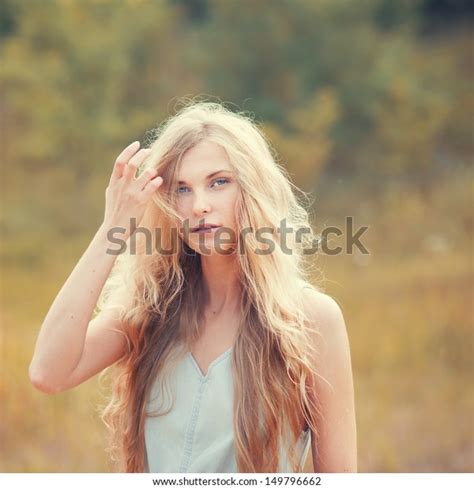 Beautiful Blonde Outdoors Stock Photo Shutterstock