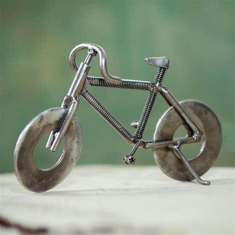 Recycled Metal Sculpture Eco Bicycle Welding Art Scrap Metal Art