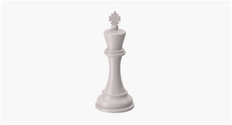 3d Chess Pieces King White