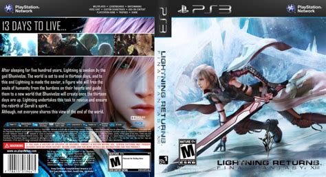 Lightning Returns Final Fantasy Xiii Playstation 3 Box Art Cover By