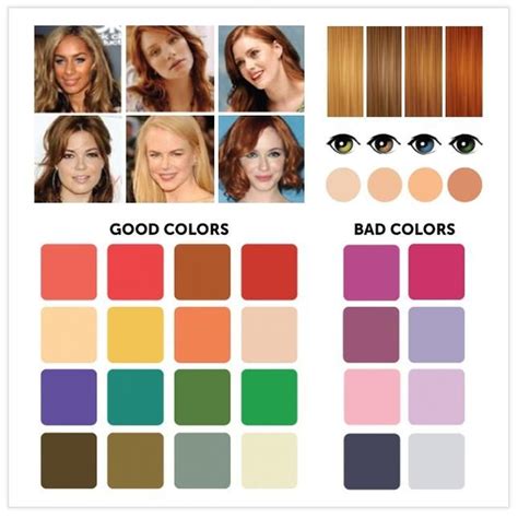 Вашите цветови комбинации според очите косата и кожата hair color purple color