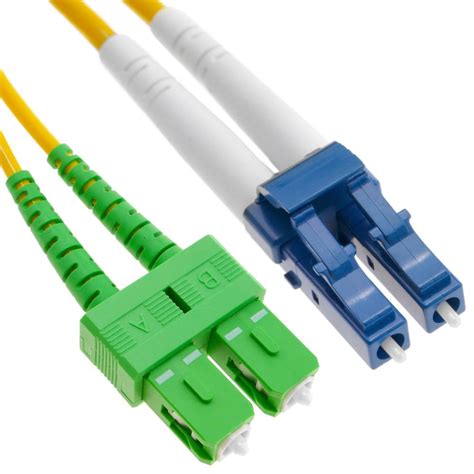 Fiber Optic Cable Lcpc To Scapc Single Mode Duplex 9125 1 M Cablematic