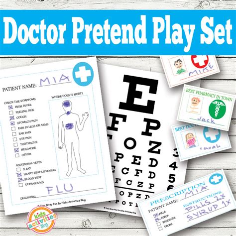 Doctor Pretend Play Kids Printables