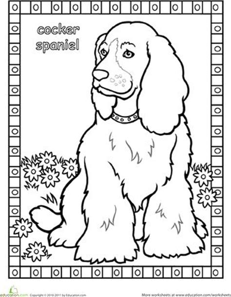 Cocker Spaniel | Coloring book dogs | Pinterest | Coloring, Spaniels