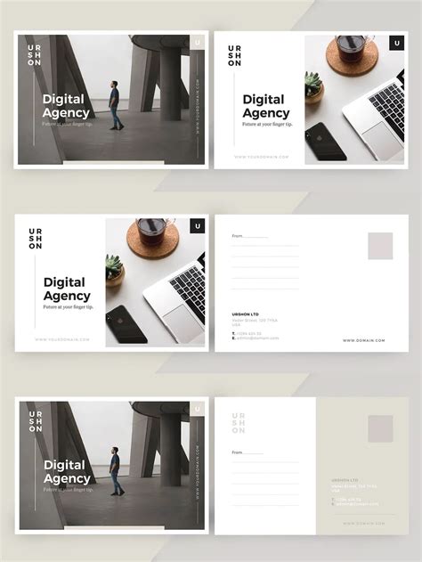 Creative Postcard Templates InDesign in 2020 | Postcard layout, Postcard template, Postcard design