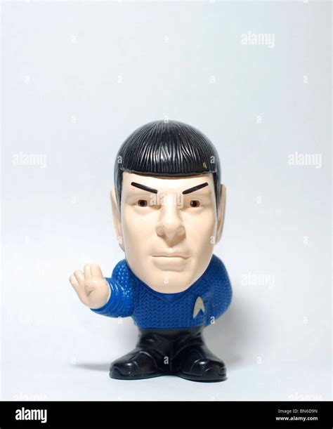 Star Trek The Original Series Dr Spock On White Background Stock Photo