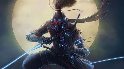 Cyberpunk Ninja Warrior 4k Hd Wallpapers Hd Wallpapers