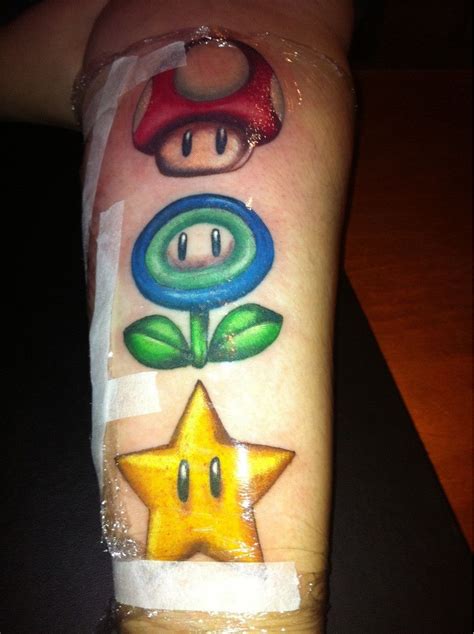 Super Work For Super Mario Nerd Tattoo Mario Tattoo Nintendo Tattoo