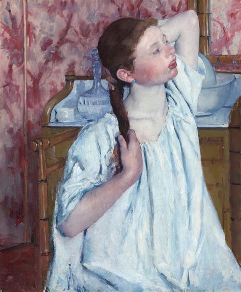 Mary Cassatt Girl Arranging Her Hair Picture Color Codes