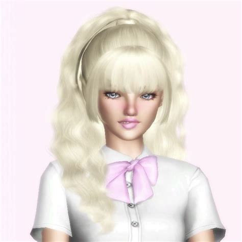 Jino Gyaru Hair For The Sims 3 Sims Hair Gyaru Hair Sims 3